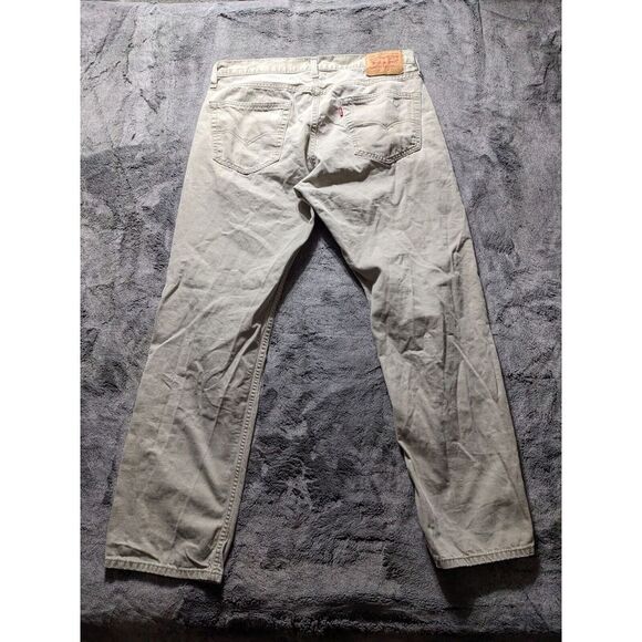 Levi's 559 Relax Straight Fit Men's Jeans Size 34x32 Beige - Picture 10 of 12